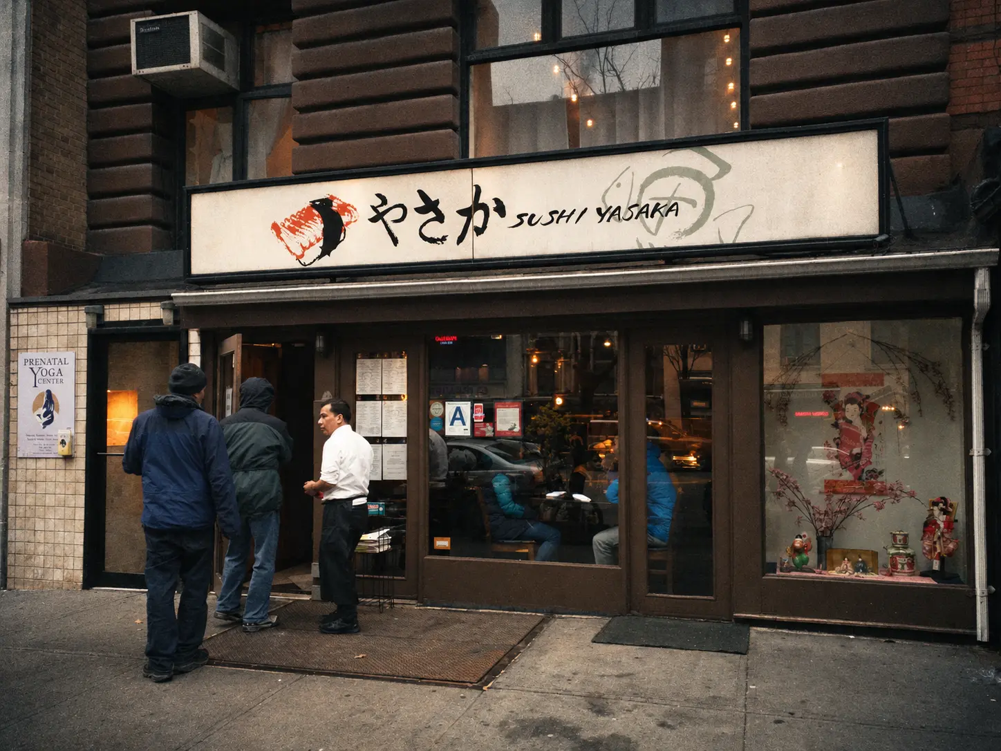 Sushi Yasaka storefront in New York City
